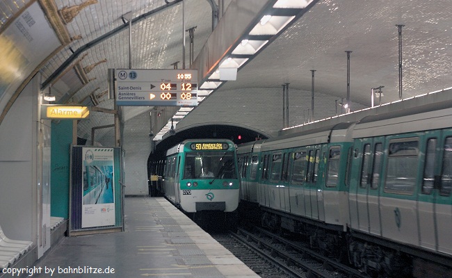 Frankreich: Metro Paris | Bahnblitze Eisenbahn-GalerieBahnblitze